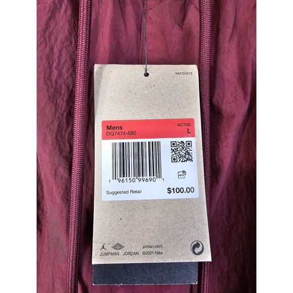 NEW Jordan Essential Statement Woven Track Pants Red Mens Size L DQ7474-680 - Picture 7 of 16